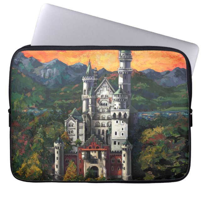 Protection Pour Ordinateur Portable Château Schloss Neuschwanstein (Devant)