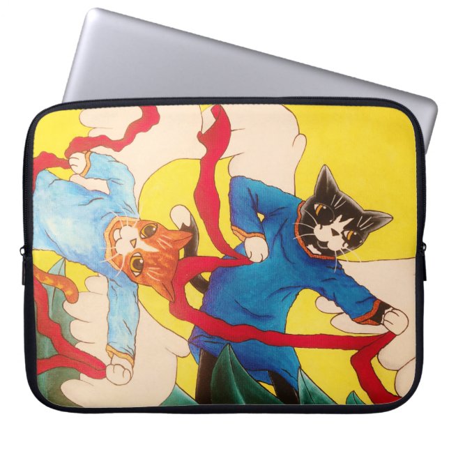 Protection Pour Ordinateur Portable Chats de Cherub (Devant)