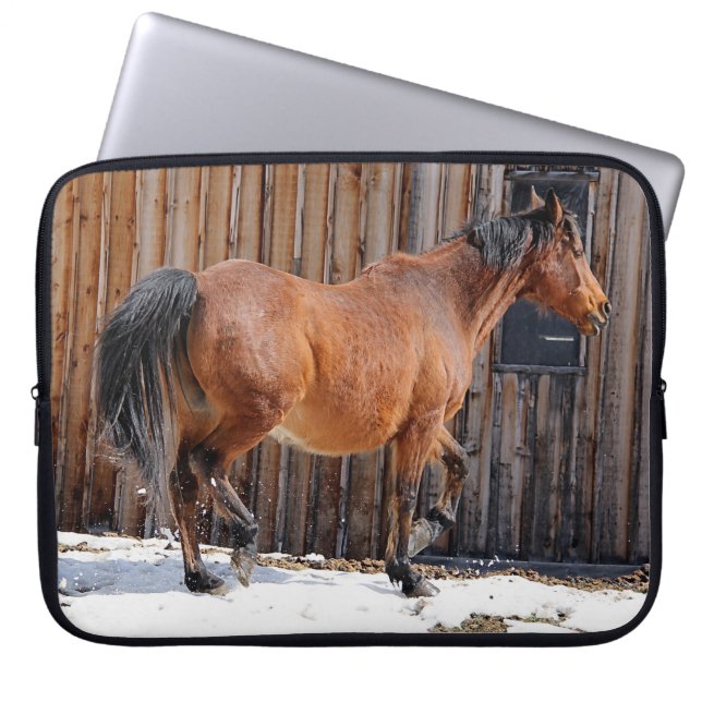 Protection Pour Ordinateur Portable Chevaux - American Western Theme (Devant)