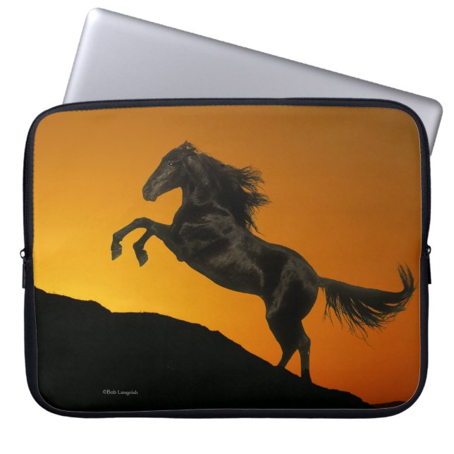 Protection Pour Ordinateur Portable Chevaux d'imaginaire : Coucher du soleil de (Devant)