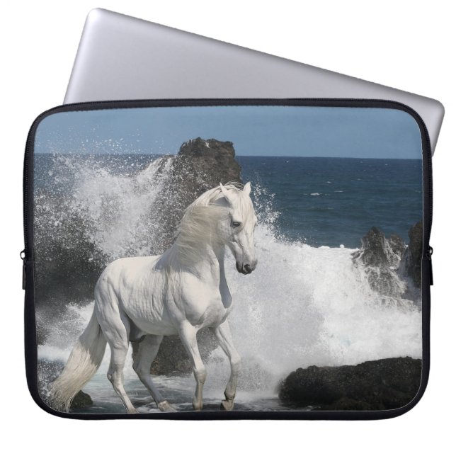 Protection Pour Ordinateur Portable Chevaux d'imaginaire : Mers du sud (Devant)