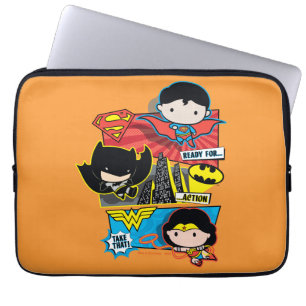 Protection Pour Ordinateur Portable Chibi Héros Prêts À L'Action !