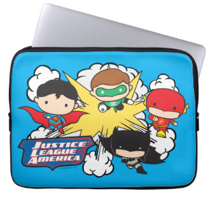 Protection Pour Ordinateur Portable Chibi Justice League of America Explosion