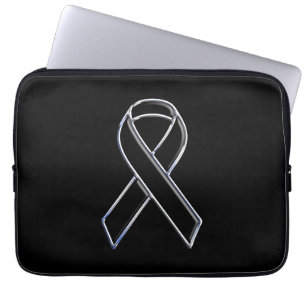 Protection Pour Ordinateur Portable Chrome comme Noir de la sensibilisation au ruban