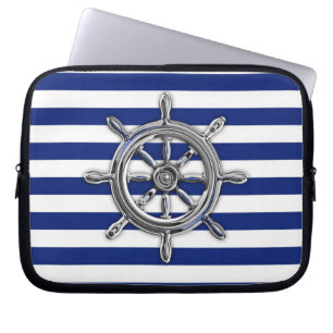 Protection Pour Ordinateur Portable Chrome Comme Roue sur les rayures de marine