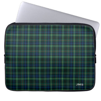 Protection Pour Ordinateur Portable Clan Stewart Chasse Tartan Green Plaid Monogramme