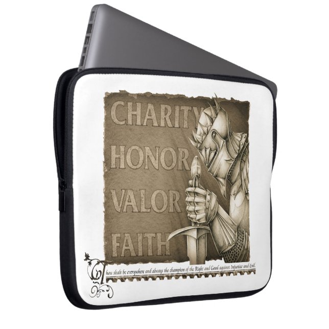 Protection Pour Ordinateur Portable Code de chevalerie (Devant droit)