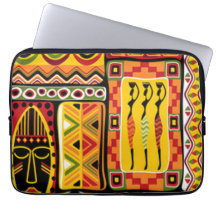 Collage d'impression couleur Motif africain