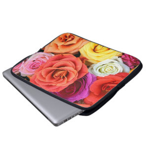 Protection Pour Ordinateur Portable Conception d'illustrations de Roses multicolores