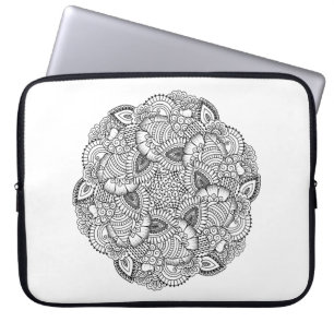 Protection Pour Ordinateur Portable Conception ronde de griffonnage