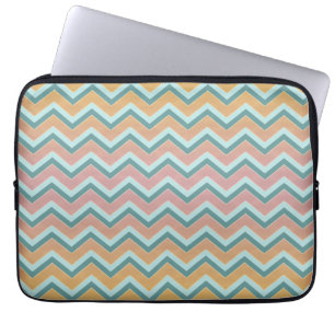 Protection Pour Ordinateur Portable Couleurs douces et chaudes ZigZag