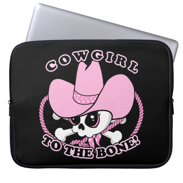 Protection Pour Ordinateur Portable Cowgirl Skull (Devant)