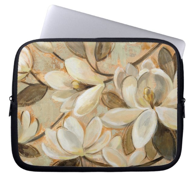 Protection Pour Ordinateur Portable Crème de simplicité de magnolia (Devant)