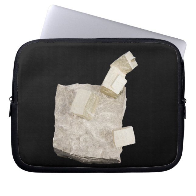 Protection Pour Ordinateur Portable Cristaux de pyrite en schiste (Devant)
