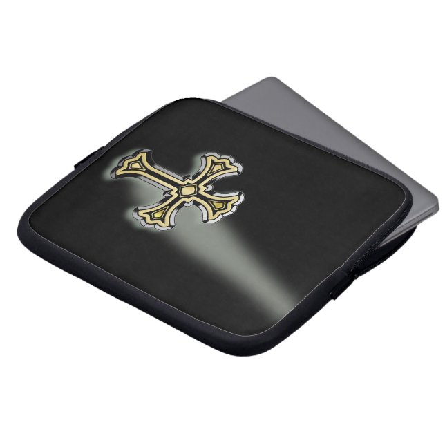 Protection Pour Ordinateur Portable Croix chrétienne (Devant haut)