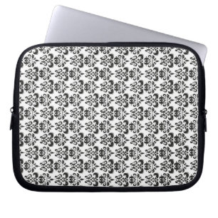 Protection Pour Ordinateur Portable Damas noir et blanc