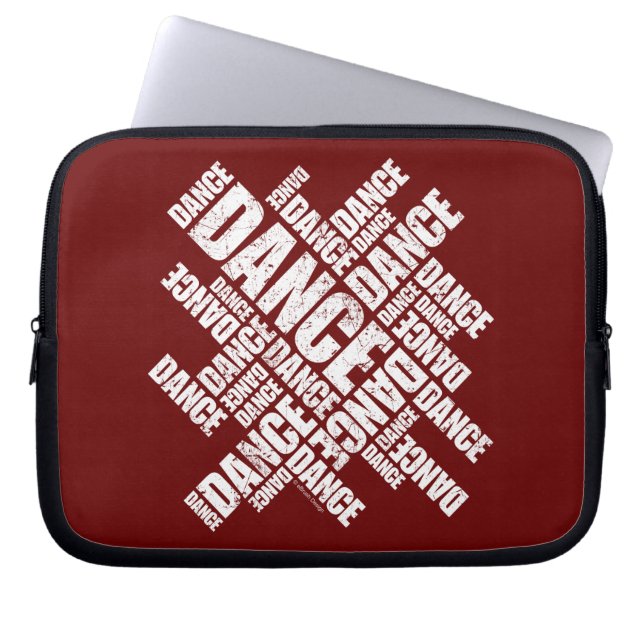 Protection Pour Ordinateur Portable Danse typographique (Devant)