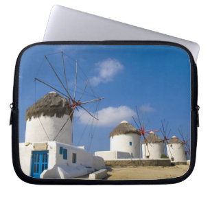 Protection Pour Ordinateur Portable De beaux moulins à vent sur l'île de Mykonos,