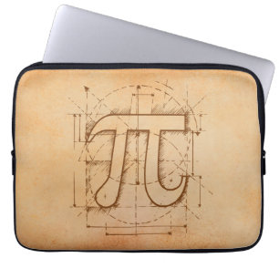 Protection Pour Ordinateur Portable Dessin de nombre de pi