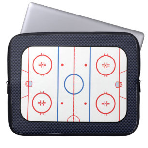 Protection Pour Ordinateur Portable Diagramme de la patinoire de hockey sur fibre de c
