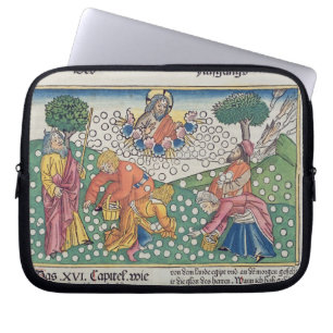 Protection Pour Ordinateur Portable Dieu 13-22 de l'exode 16 fournit les cailles et la