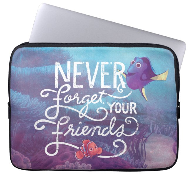 Protection Pour Ordinateur Portable Dory & Nemo | N'oubliez jamais vos amis (Devant)