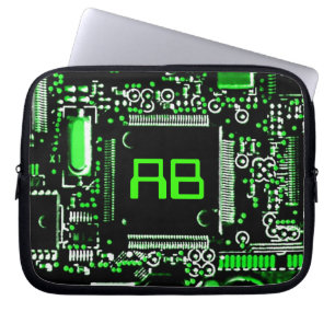 Protection Pour Ordinateur Portable Douille 10" d'ordinateur portable de monogramme du