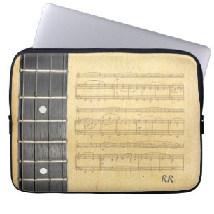 Protection Pour Ordinateur Portable Douille 14" du néoprène de musique de feuille de