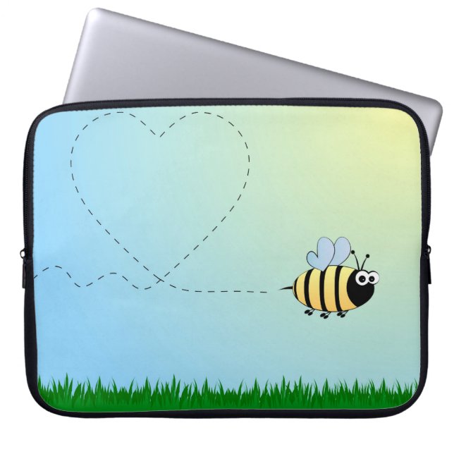Protection Pour Ordinateur Portable Douille d'ordinateur portable d'abeille (Devant)