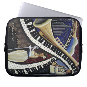 Protection Pour Ordinateur Portable Douille d'ordinateur portable de jazz de clair de