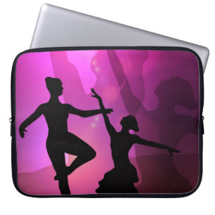 Protection Pour Ordinateur Portable Douille rose d'ordinateur portable de silhouette
