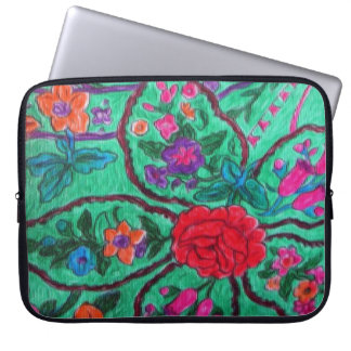 Protection Pour Ordinateur Portable Douille verte d'ordinateur portable de Paisley