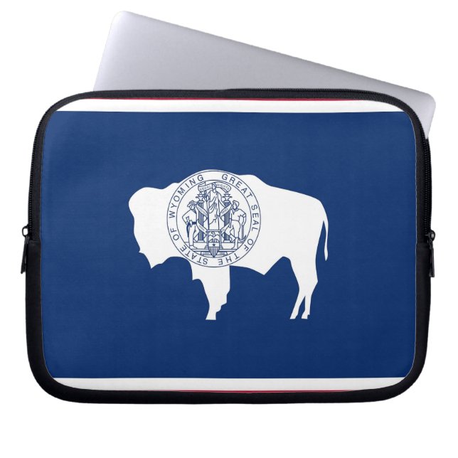 Protection Pour Ordinateur Portable Drapeau de l'État du Wyoming (Devant)