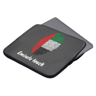 Protection Pour Ordinateur Portable Drapeau d'empreinte digitale de contact d'émirat