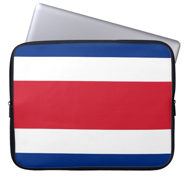 Protection Pour Ordinateur Portable Drapeau du Costa Rica (Devant)