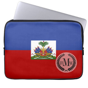 Protection Pour Ordinateur Portable Drapeau haïtien classique