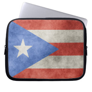 Protection Pour Ordinateur Portable Drapeau Porto Rico Grunge