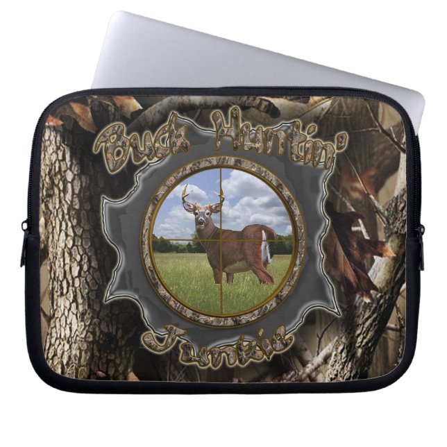 Protection Pour Ordinateur Portable Drogué de Huntin de mâle (Devant)