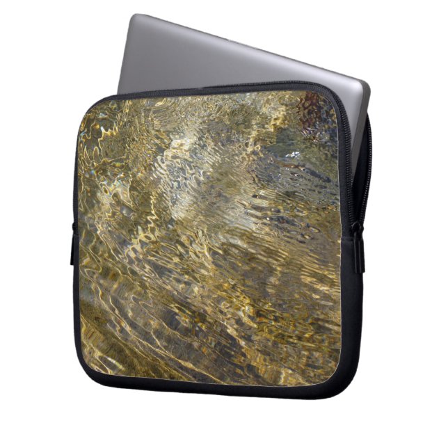 Protection Pour Ordinateur Portable Eau fontaine d'or (devant gauche)