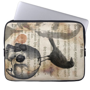 Protection Pour Ordinateur Portable Edgar Allan Poe Raven et la douille d'ordinateur