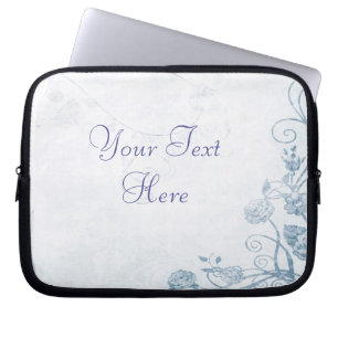 Protection Pour Ordinateur Portable Elégant bleu Vintage