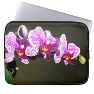 Protection Pour Ordinateur Portable Élégante orchidée rose fleurie tropicale
