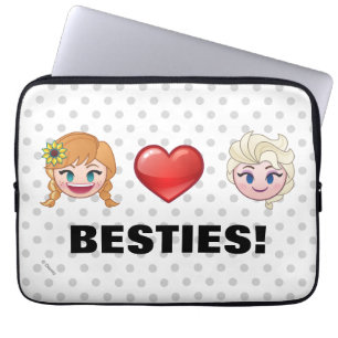 Protection Pour Ordinateur Portable Emoji gelé Anna et Elsa