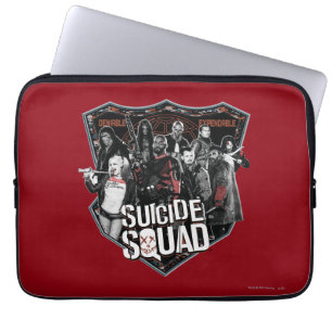 Protection Pour Ordinateur Portable Équipe de suicide Badge de groupe photo