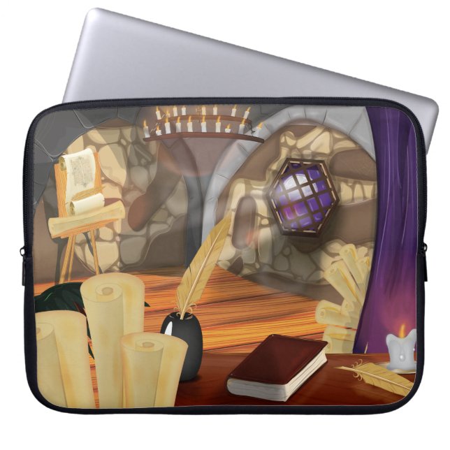 Protection Pour Ordinateur Portable Étude médiévale (Devant)