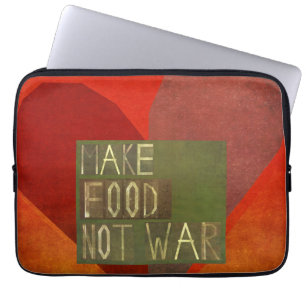 Protection Pour Ordinateur Portable Faites la guerre de nourriture pas