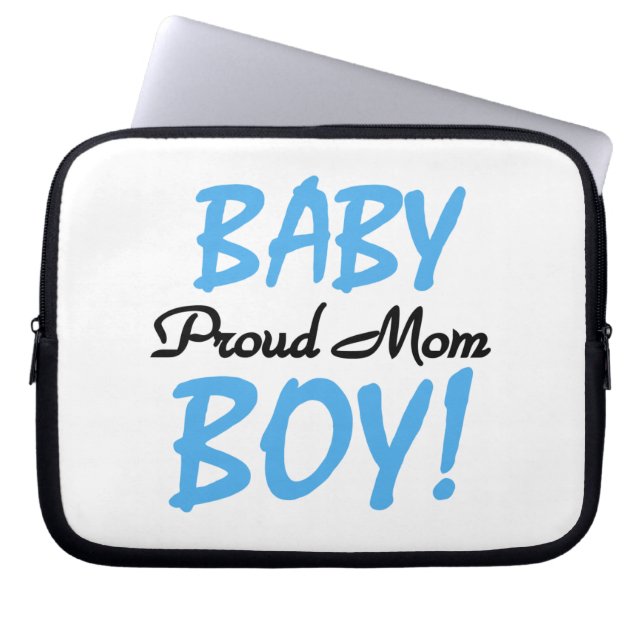 Protection Pour Ordinateur Portable Fier Maman Bébé Garçon Cadeaux (Devant)