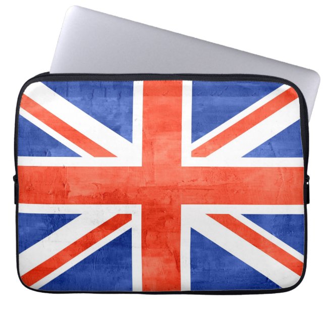 Protection Pour Ordinateur Portable Flag de Grunge (Devant)