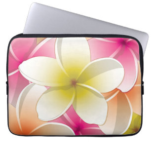 Protection Pour Ordinateur Portable Fleurs frangipani/Plumeria