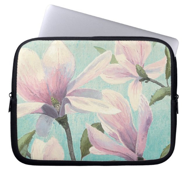 Protection Pour Ordinateur Portable Fleurs roses des sud (Devant)